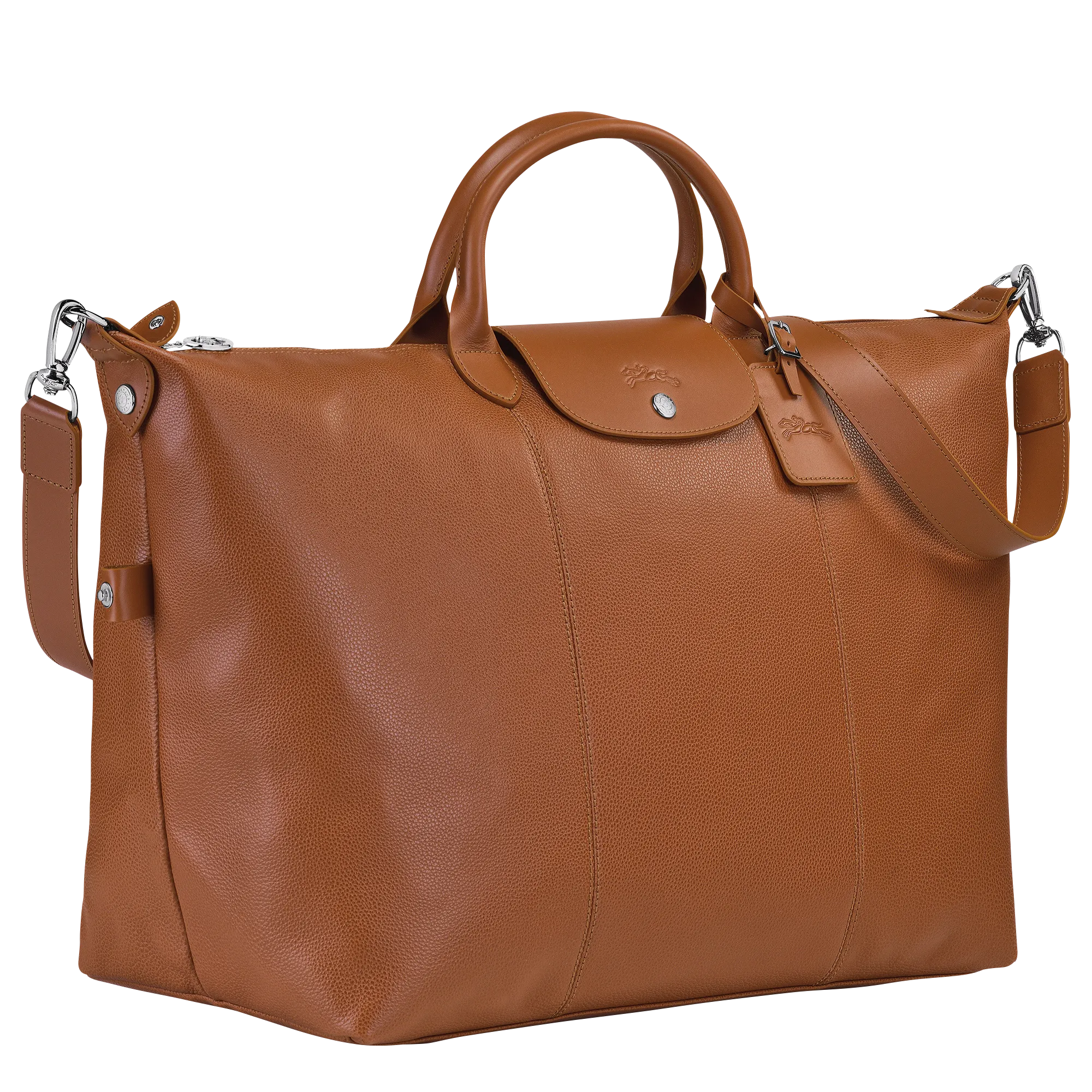 Le Foulonné S Travel bag Caramel - Leather