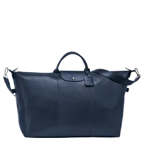 Le Foulonné S Travel bag Navy - Leather