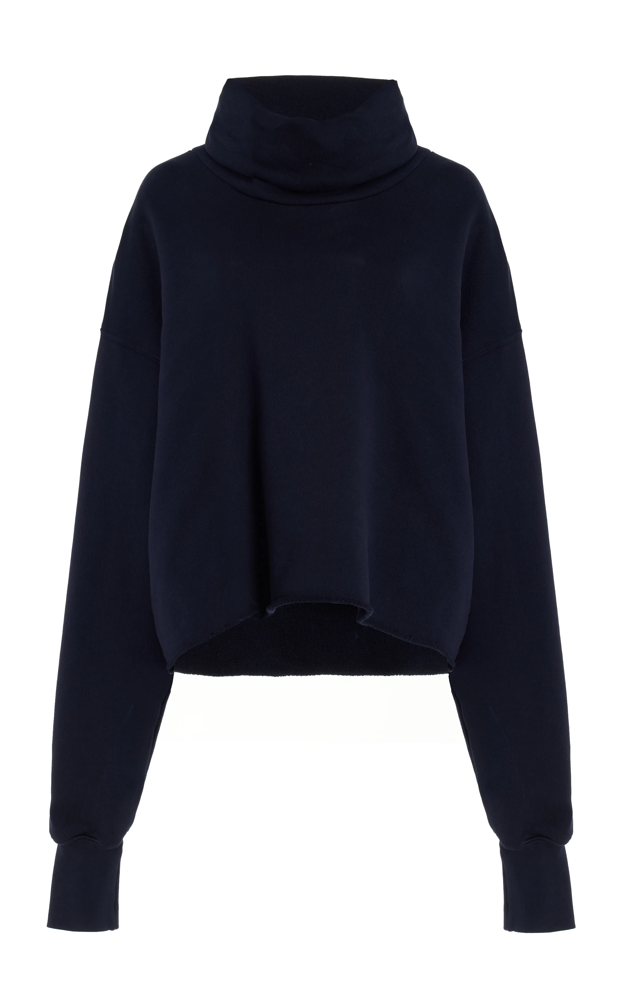 Les Tien Corey Cowl Neck Cotton Pullover