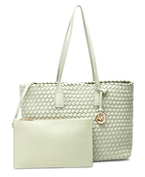 Macy's Anne Klein Woven Tote with Pouch