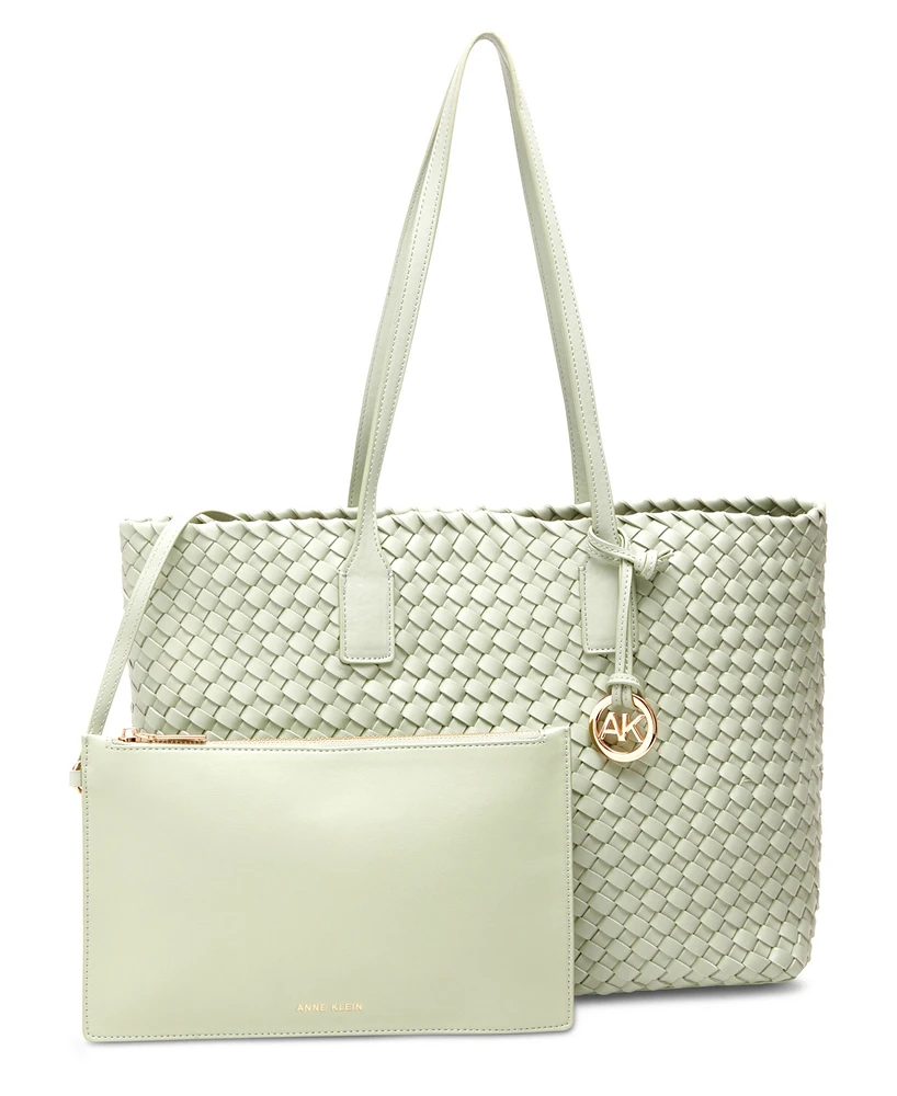 Macy's Anne Klein Woven Tote with Pouch