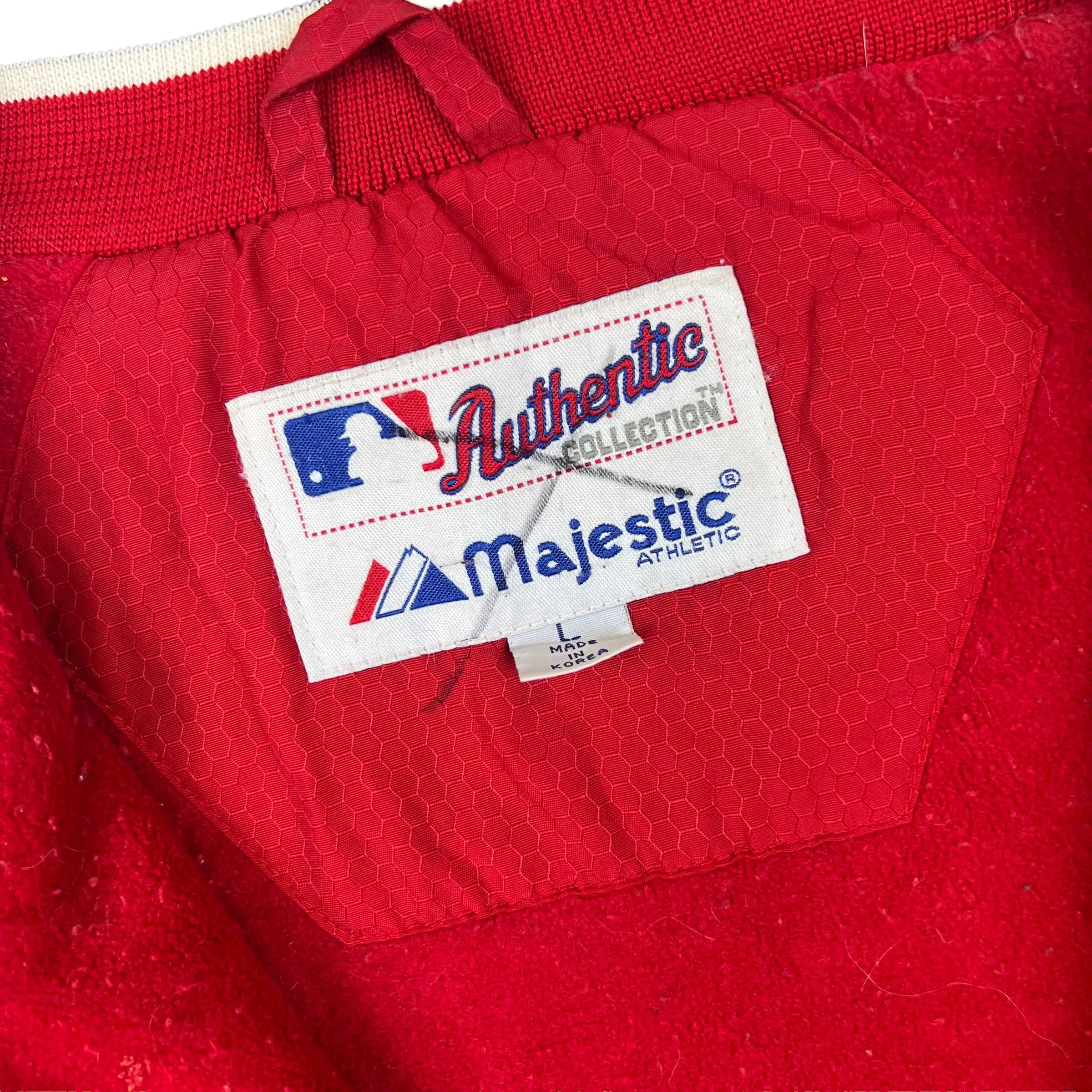 Majestic Boston Red Sox MLB Quilted Dugout Jacket Red