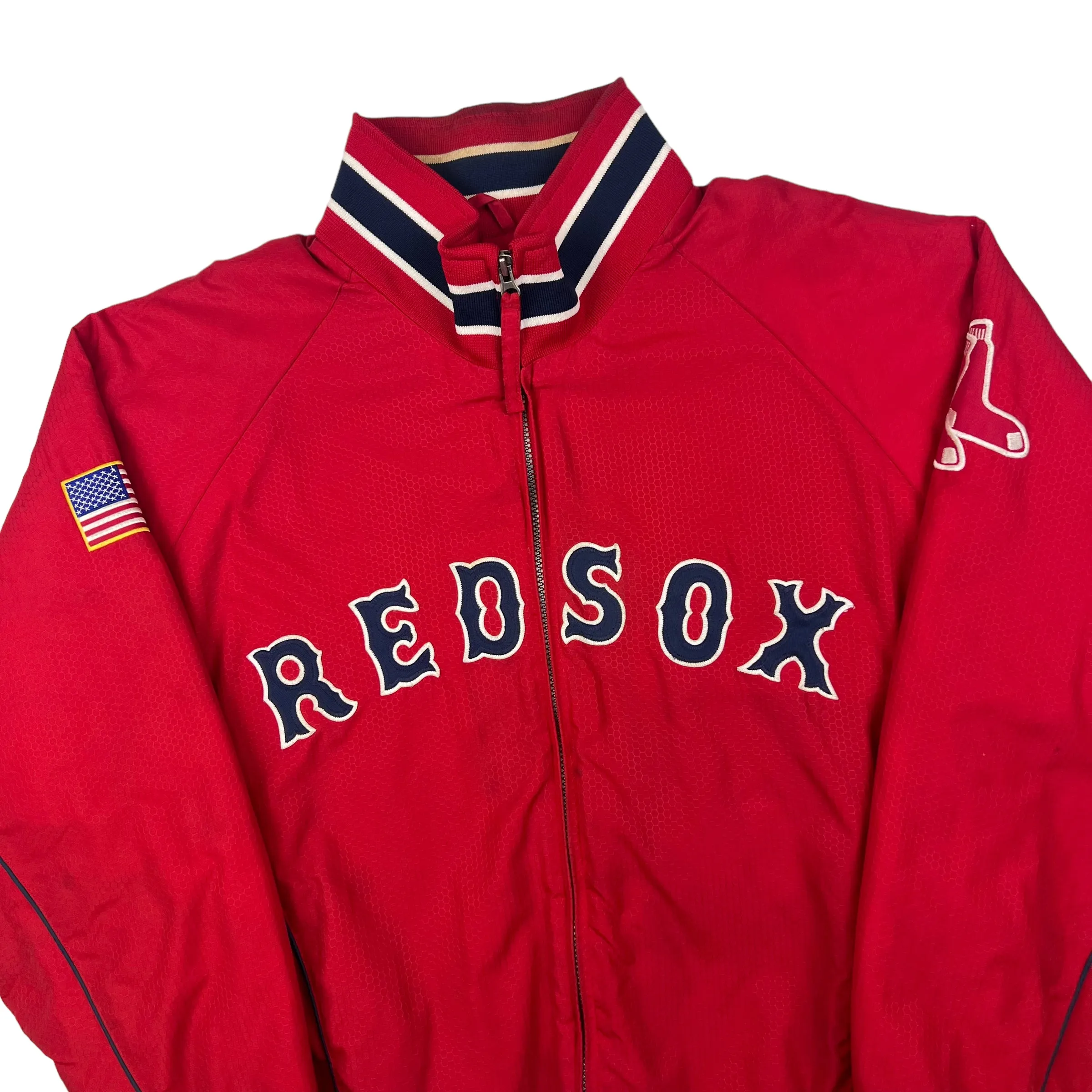 Majestic Boston Red Sox MLB Quilted Dugout Jacket Red