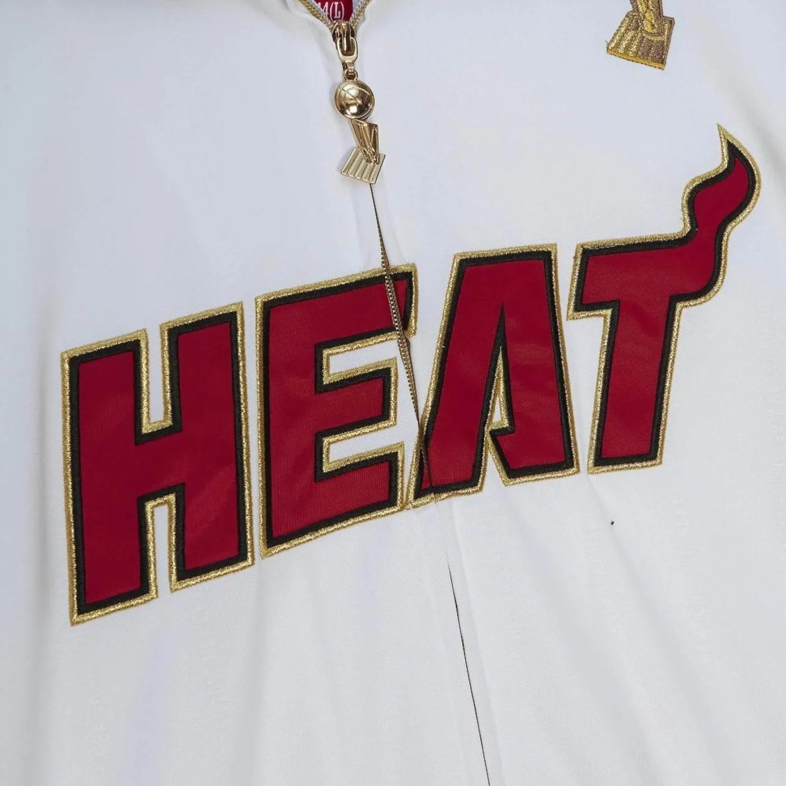 M&N NBA Miami Heat 2012 Authentic Championship Jacket ''White''