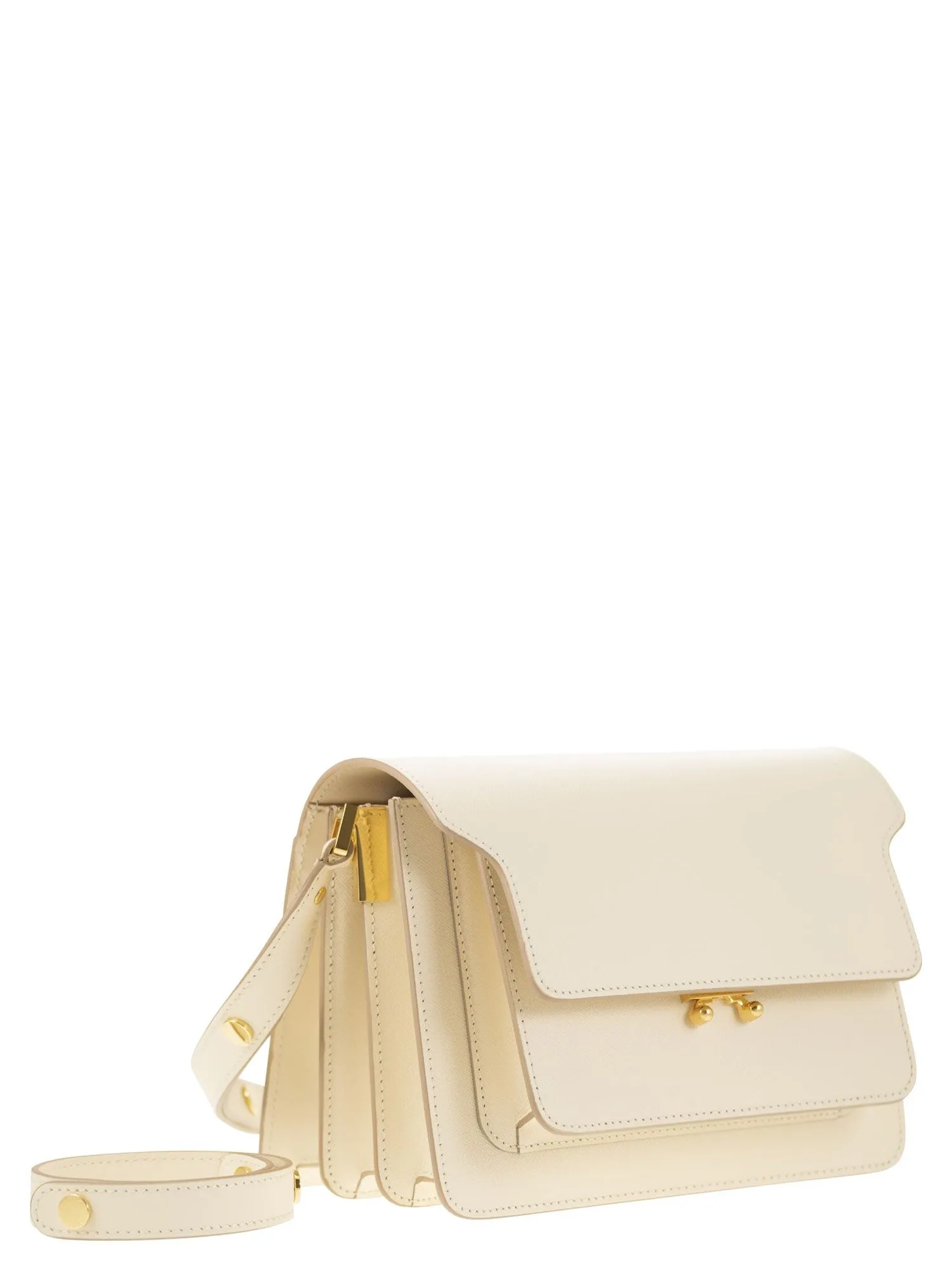 Marni    Marni Trunk Saffiano Calfskin Bag