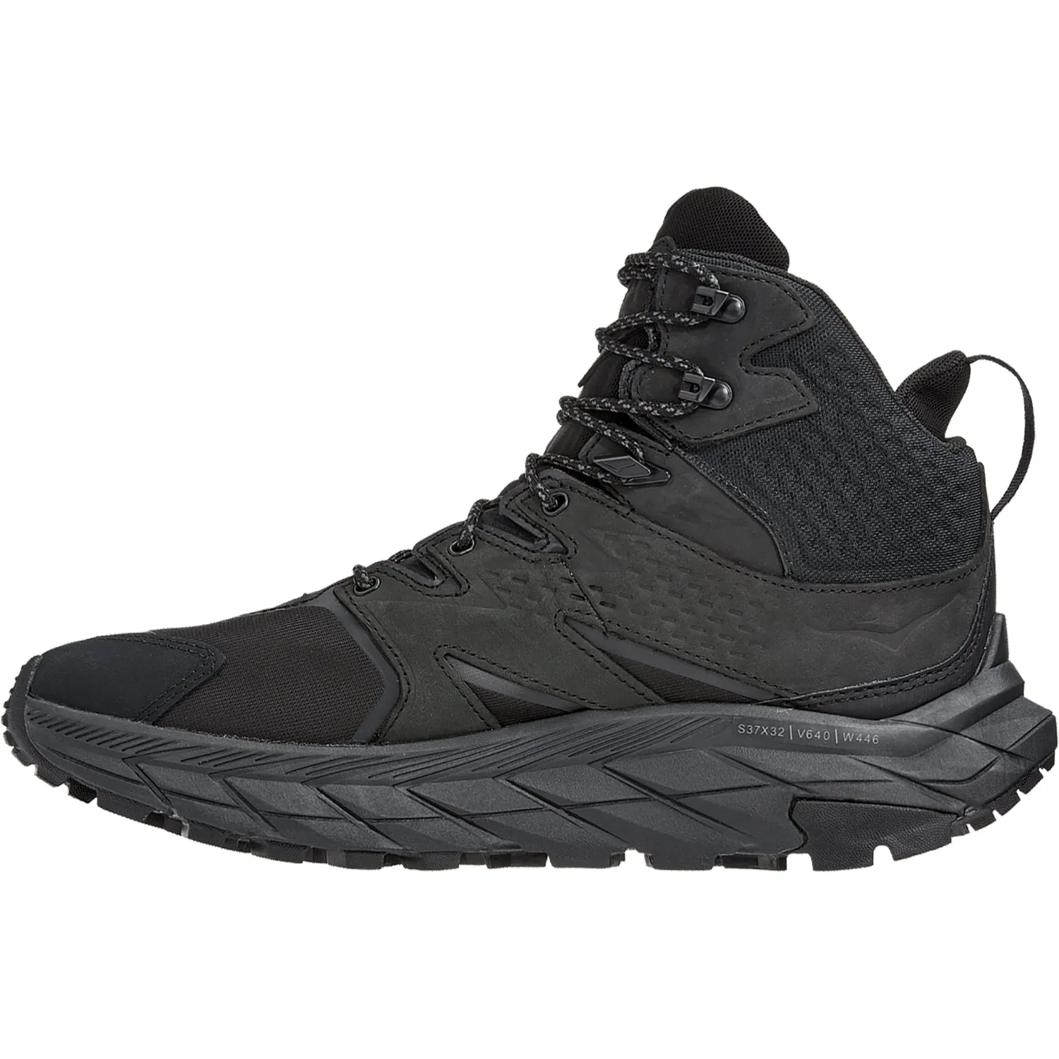 Men's Hoka Anacapa Mid GTX Black Nubuck