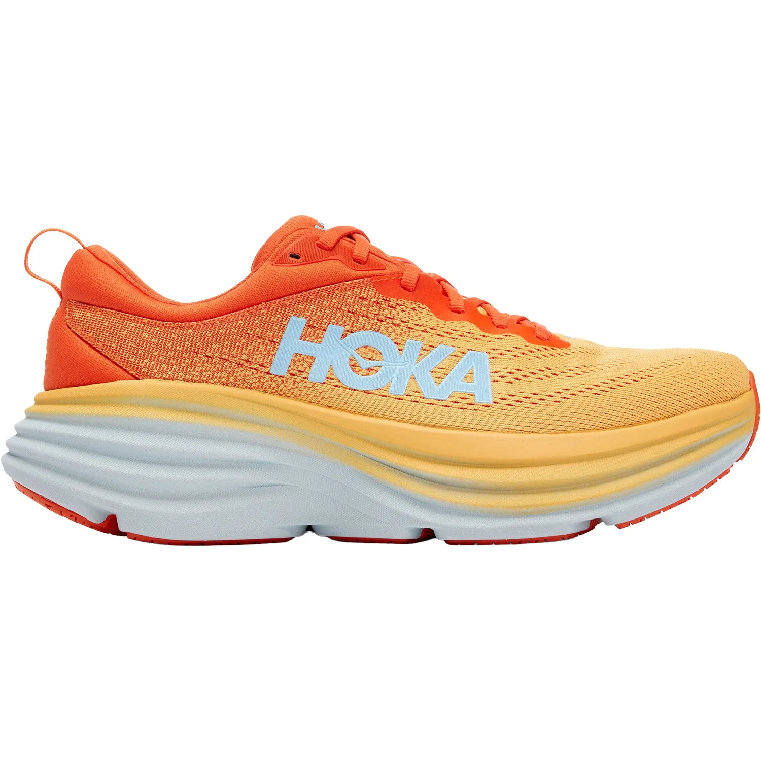 Men's Hoka Bondi 8 Puffin's Bill/Amber Yellow Mesh