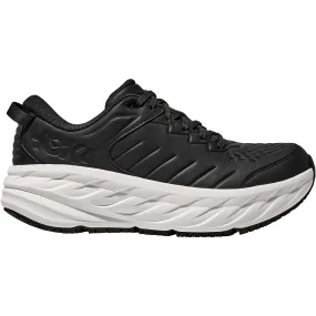 Men's Hoka Bondi SR Carbon Black/White Leather