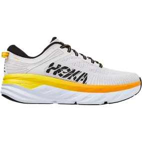 Men's Hoka One One Bondi 7 Nimbus Cloud/Radiant Yellow Mesh