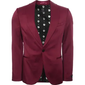 Mens Twisted Tailor Mens Draco Skinny Suit Jacket in Red