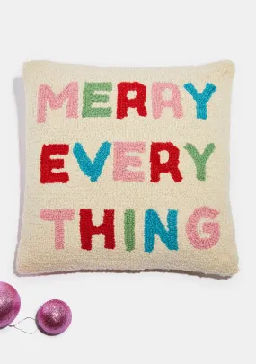 Merry Everything Throw Pillow-