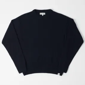 Merz b. Schwanen RCC05 Knit Crew Neck Pullover - Dark Navy