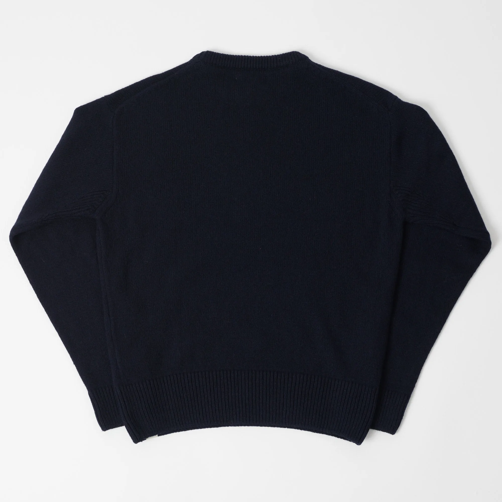 Merz b. Schwanen RCC05 Knit Crew Neck Pullover - Dark Navy