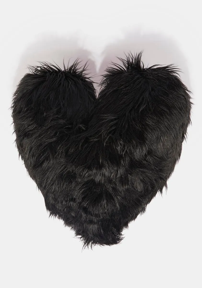 Midnight Shagadelic Heart Pillow-