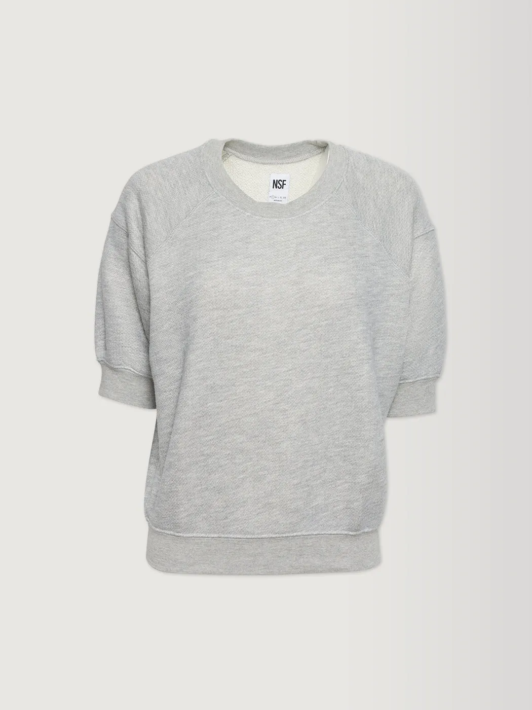 Mini Short Sleeve Pullover - Heather Grey