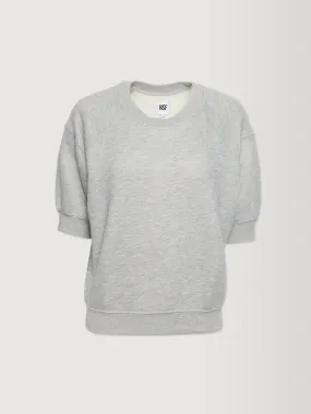 Mini Short Sleeve Pullover - Heather Grey