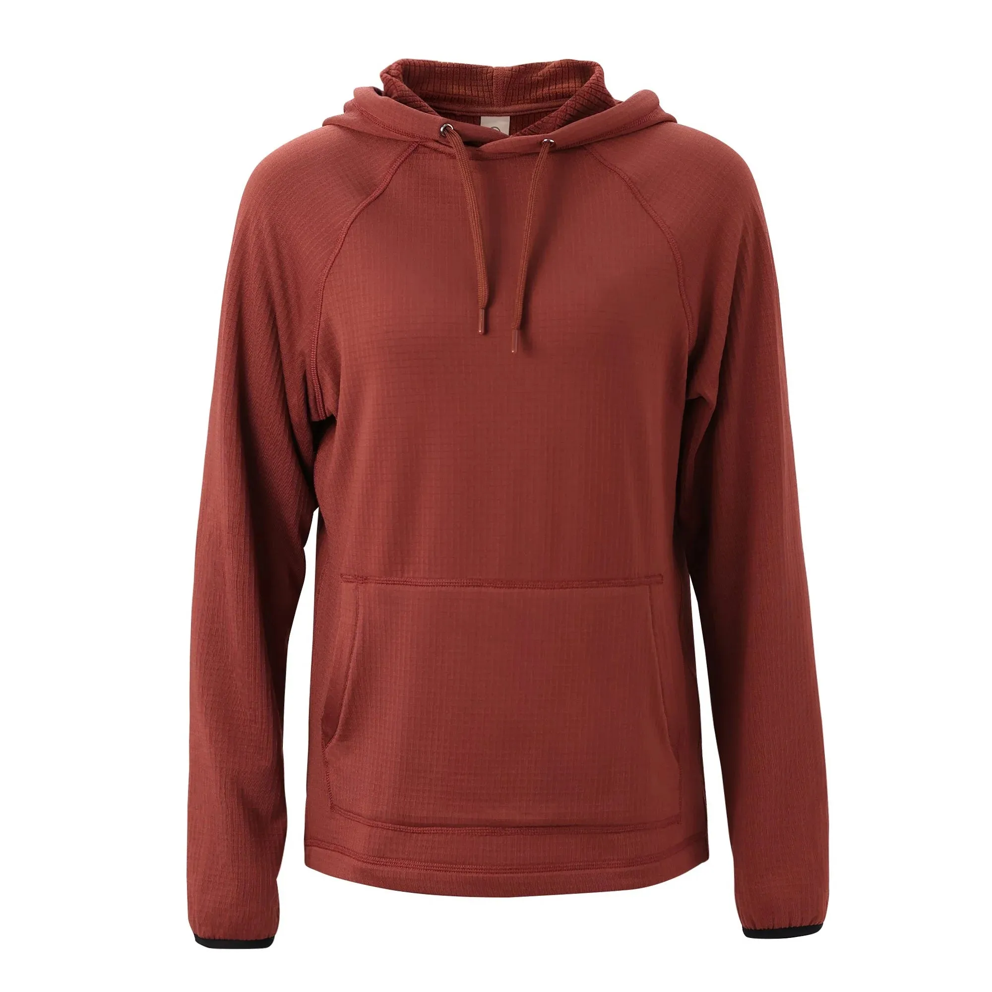 Mitten Running Co. Women's Waffle Hoodie in Russet Brown