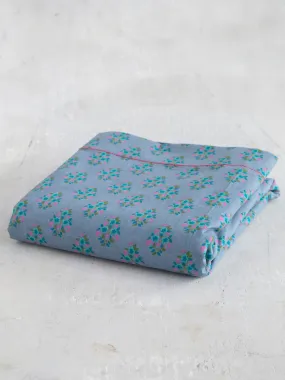 Mix & Match Soft Cotton Flat Sheet - Blue Maia