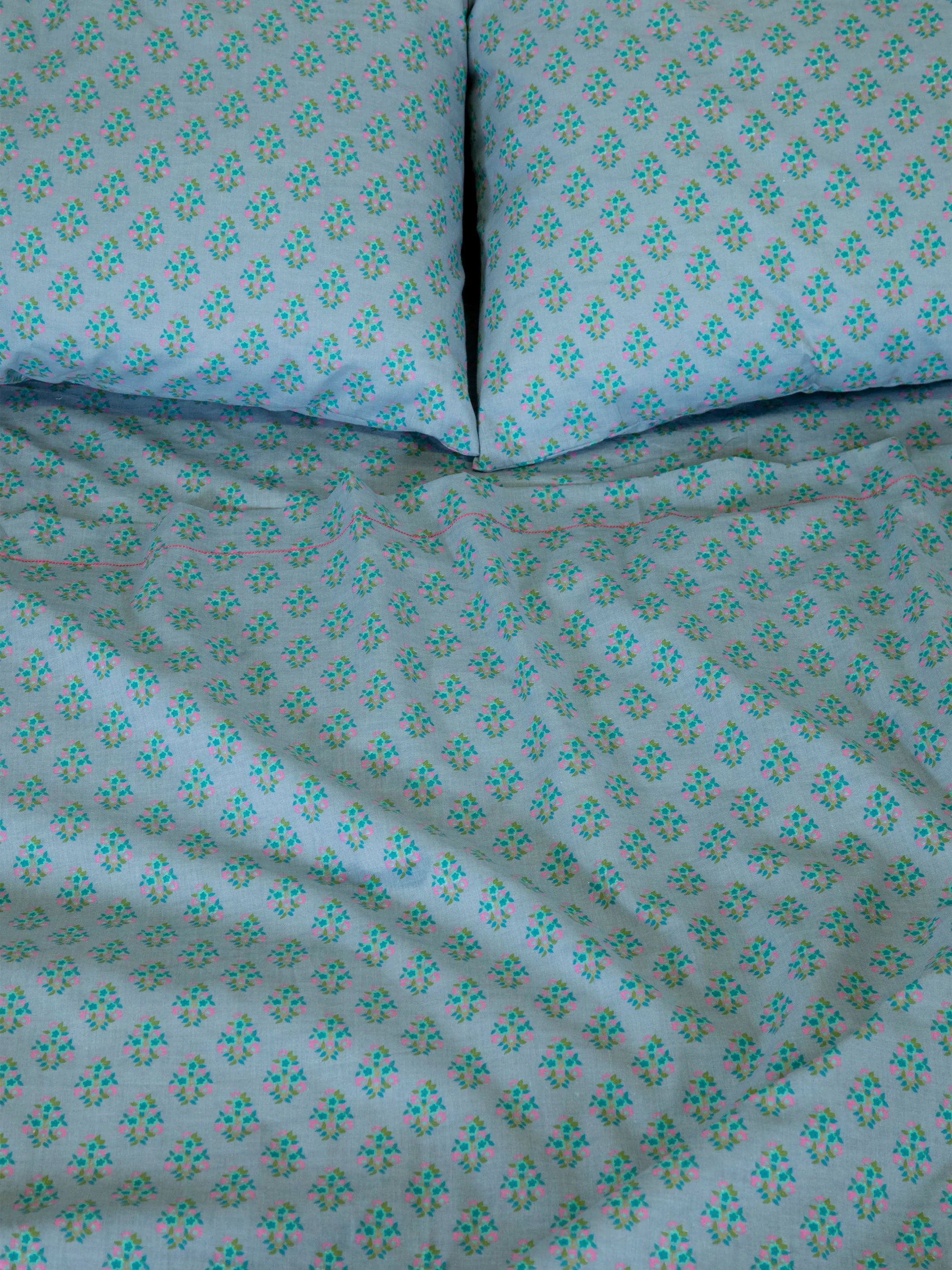 Mix & Match Soft Cotton Flat Sheet - Blue Maia