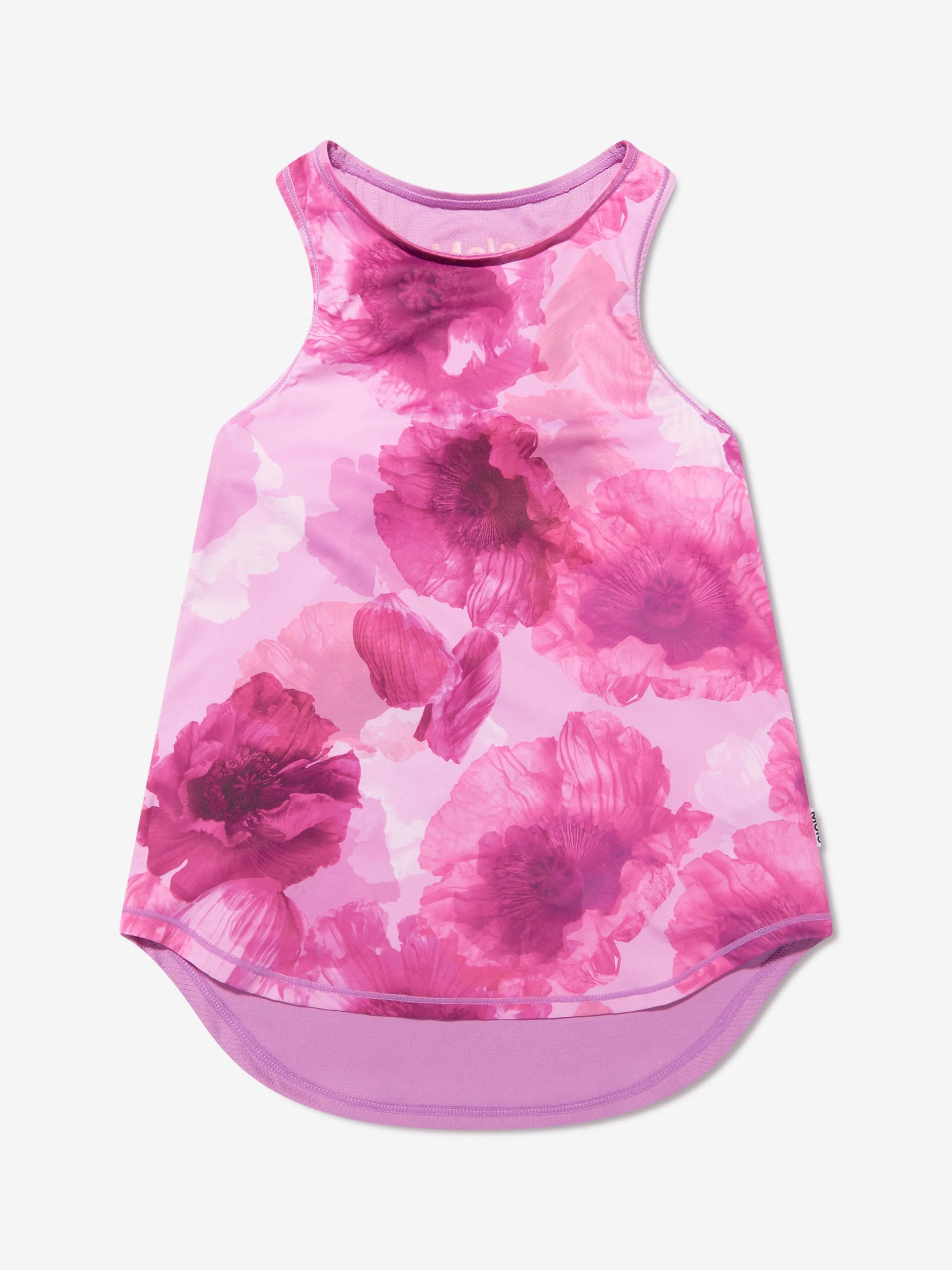 Molo Girls Floral Oriana Sports Vest Top In Pink