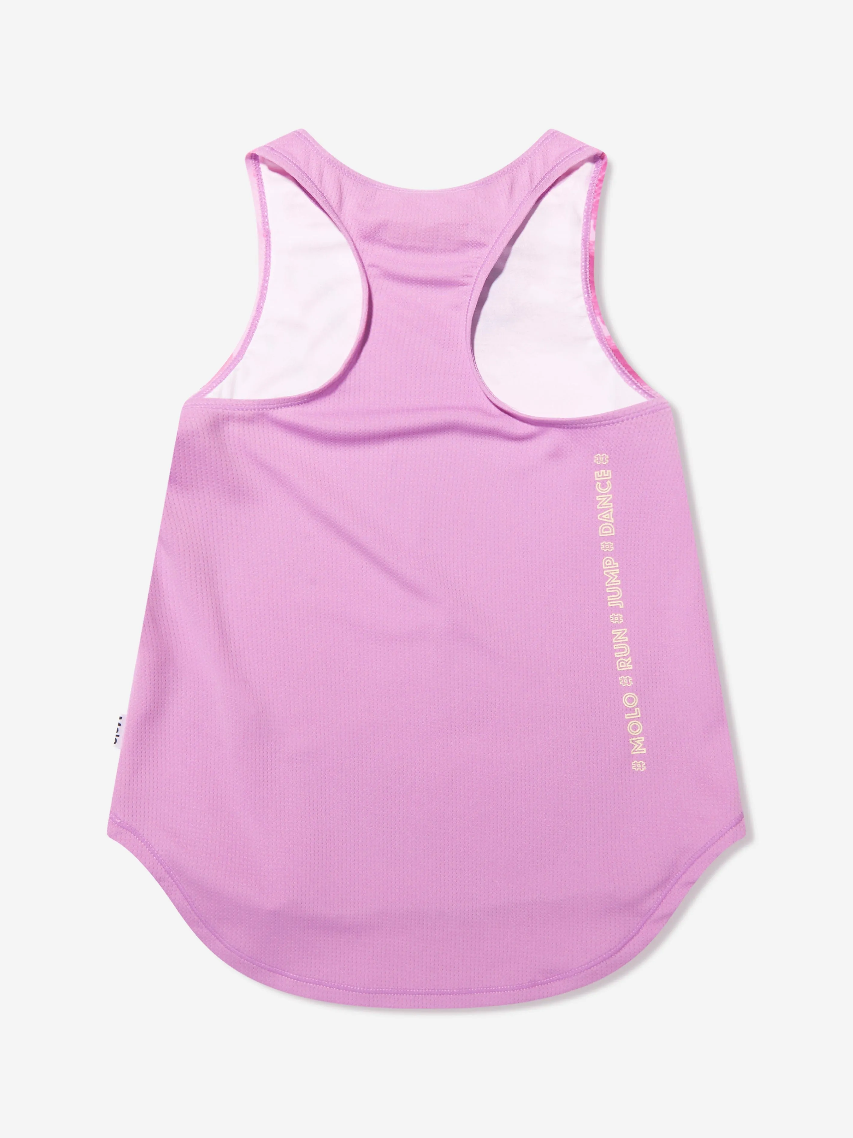 Molo Girls Floral Oriana Sports Vest Top In Pink