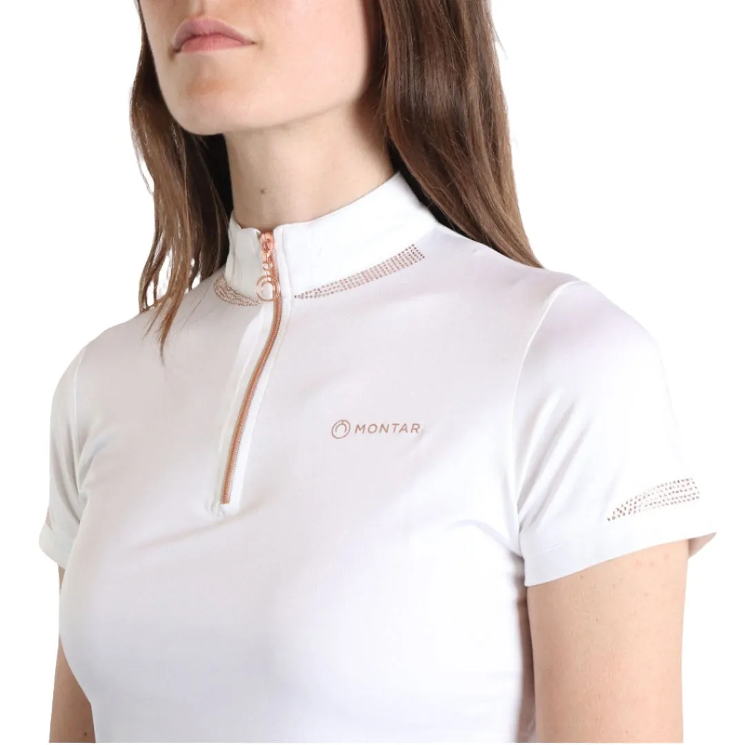 Montar MoKelsey Rose Gold Crystals Polo