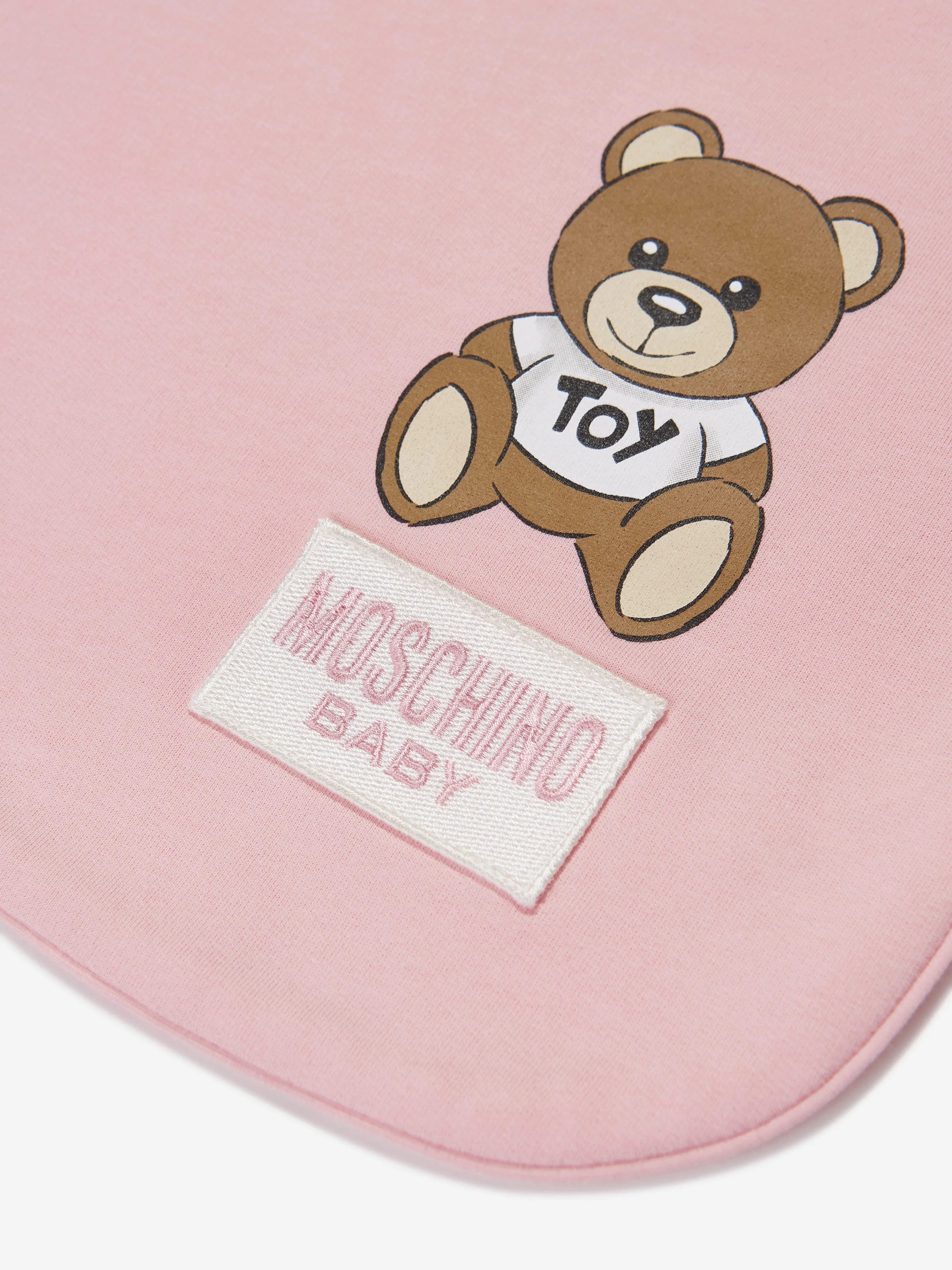 Moschino Baby Girls Teddy Bear Blanket in Pink