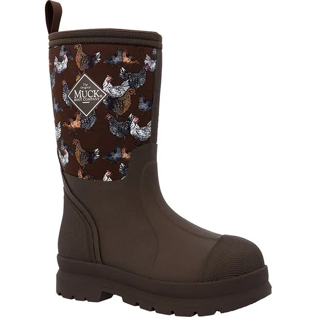 Muck Boot Company Kids' Chore Classic Boot - Brown/Chickens