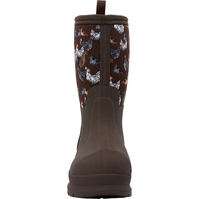 Muck Boot Company Kids' Chore Classic Boot - Brown/Chickens