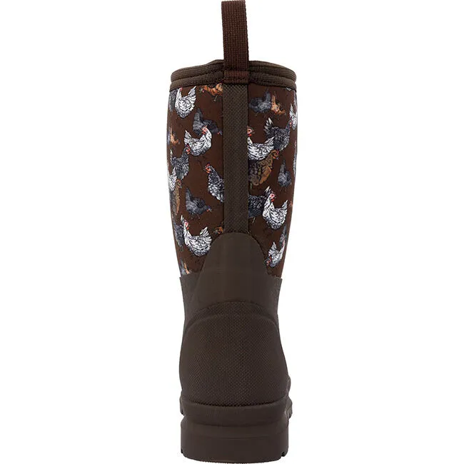 Muck Boot Company Kids' Chore Classic Boot - Brown/Chickens