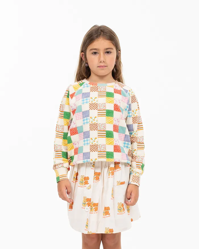 Multi Quilt Sweatshirt