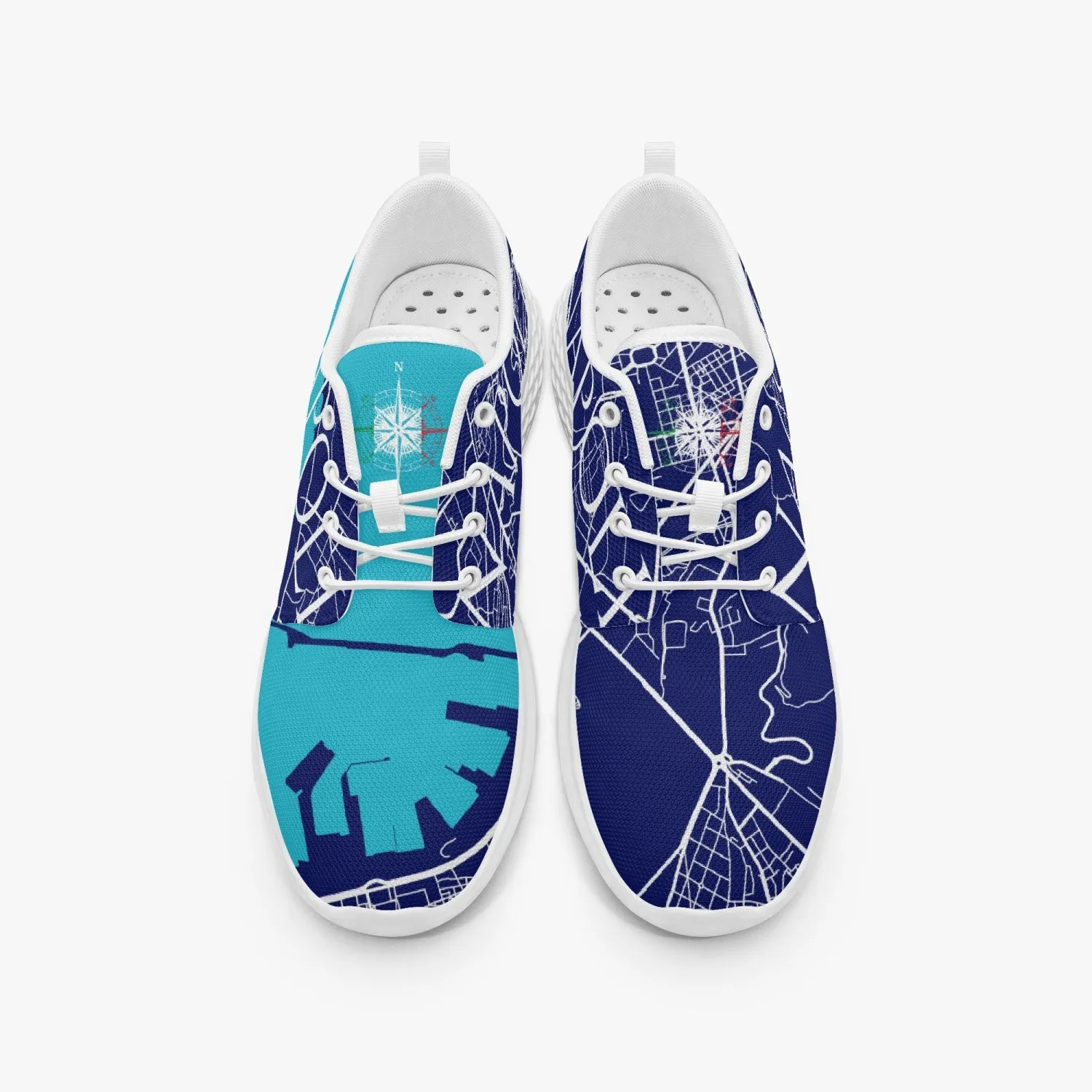 Napoli City Map Running Shoes - men's /women's sizes