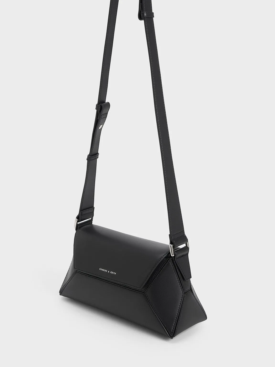 Nasrin Geometric Shoulder Bag - Noir