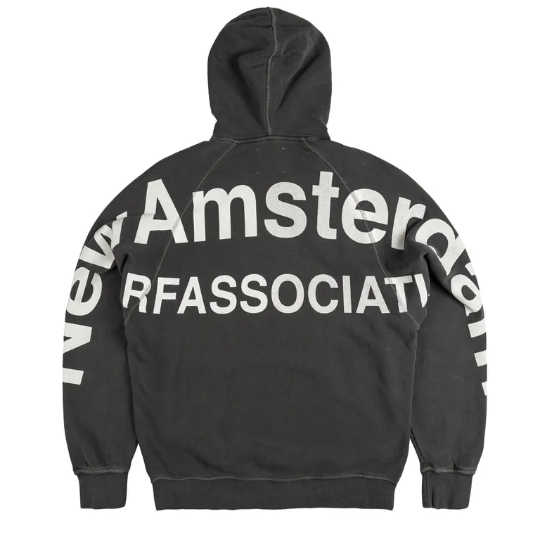 New Amsterdam Surf Association Logo Line Hoodie Anthracite