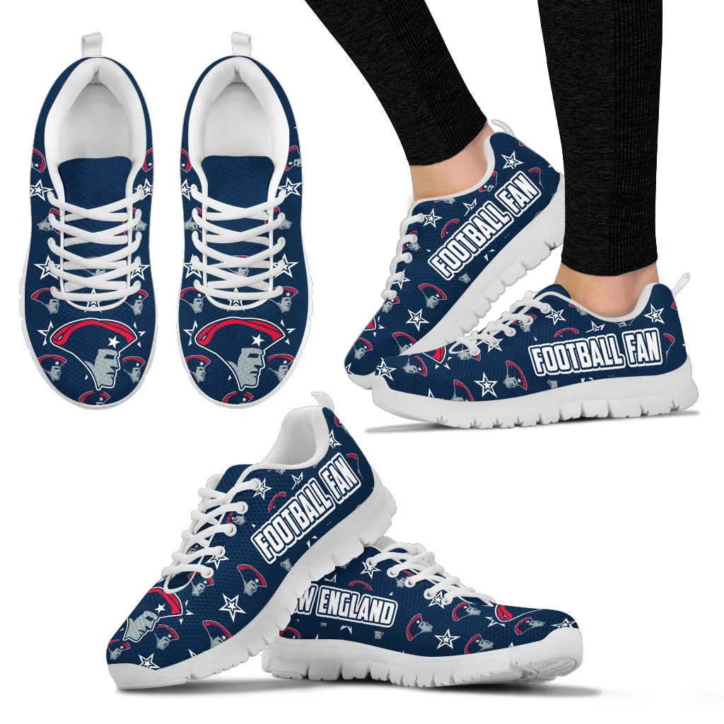 New England Football Fan Sports Running Shoes