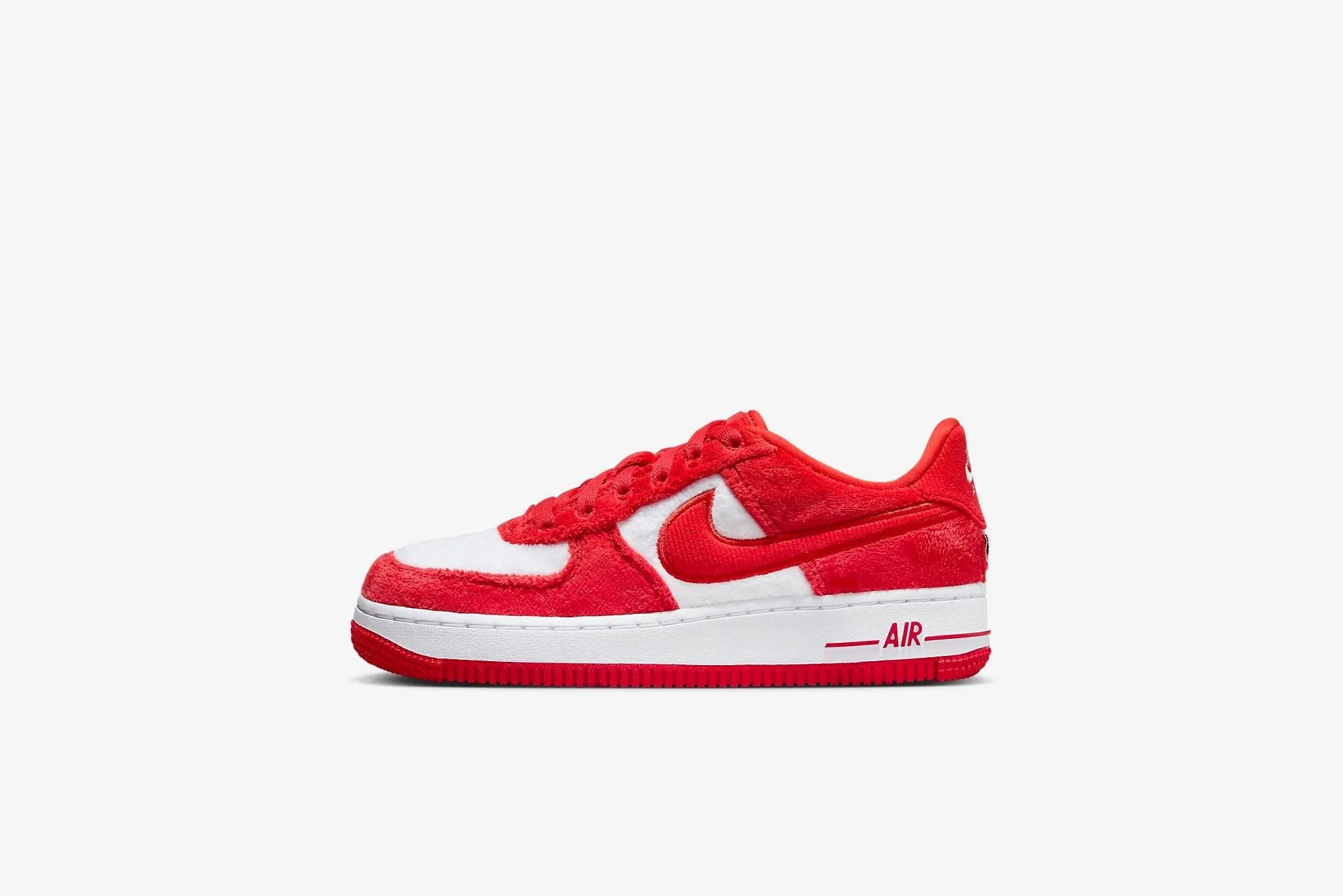 Nike Air Force 1 GS - Fire Red / Light Crimson / White