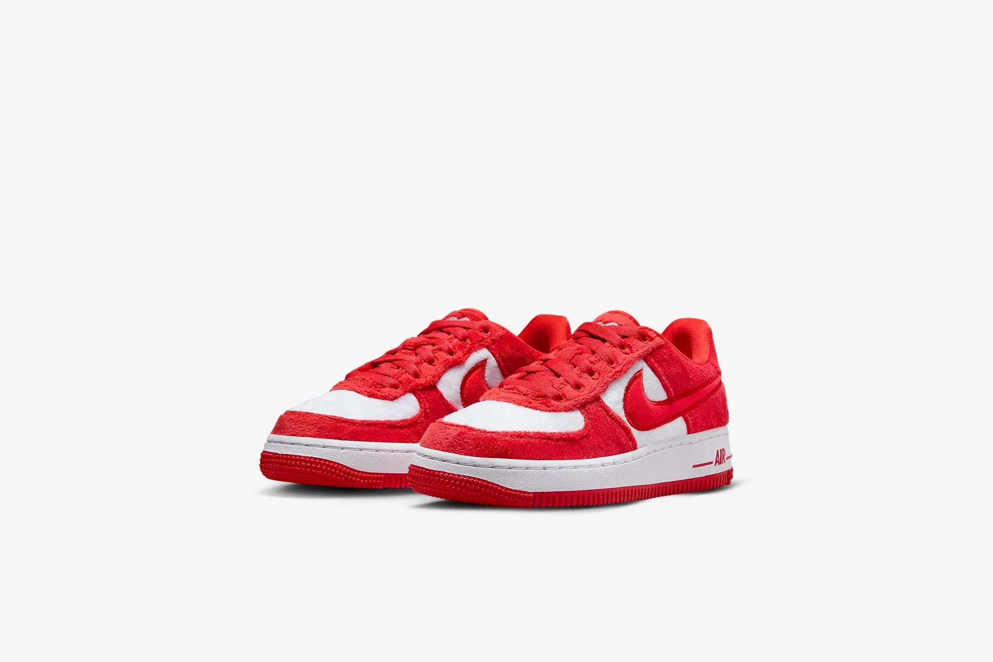 Nike Air Force 1 GS - Fire Red / Light Crimson / White