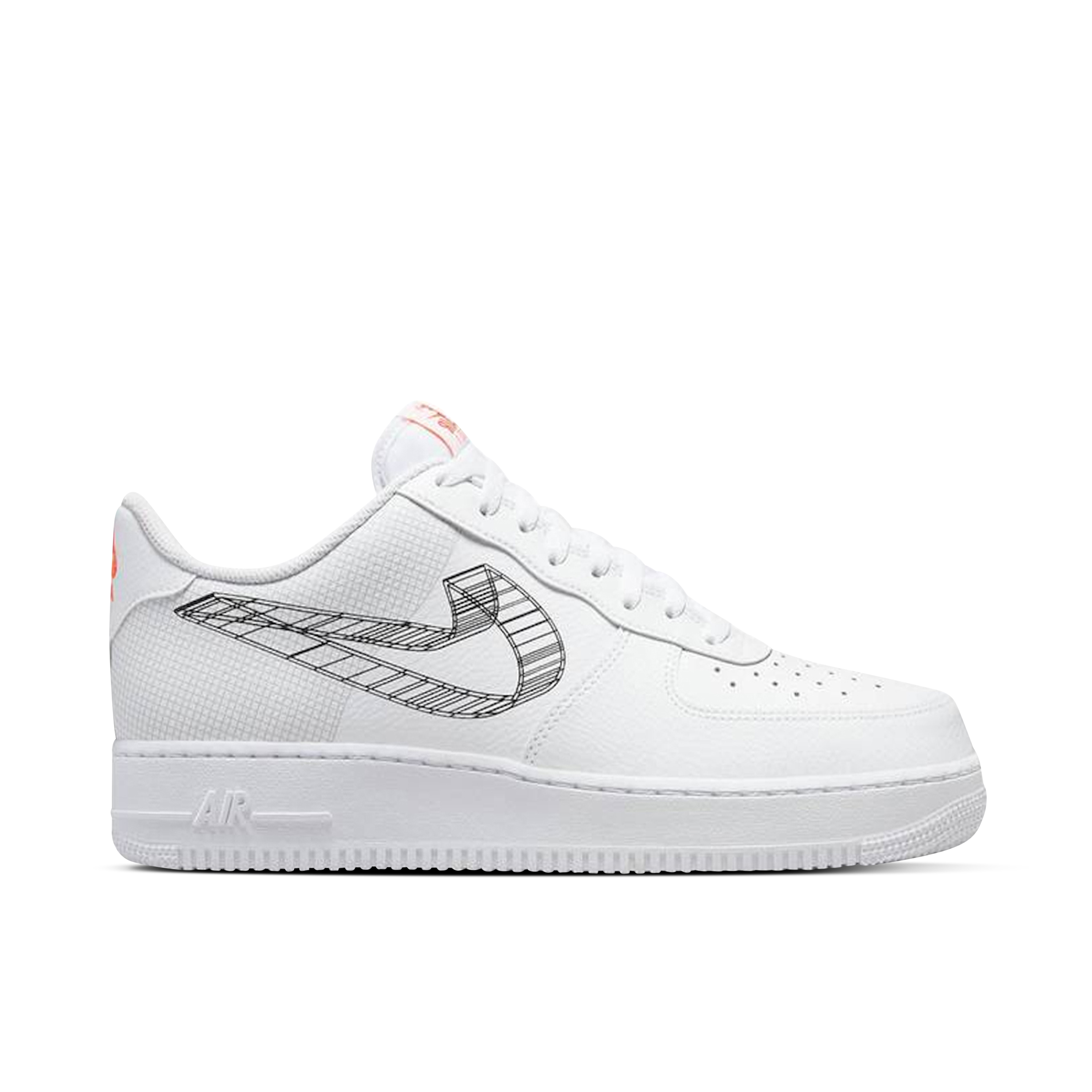 Nike Air Force 1 Low White 3D Swoosh | DR0149-100 | Laced