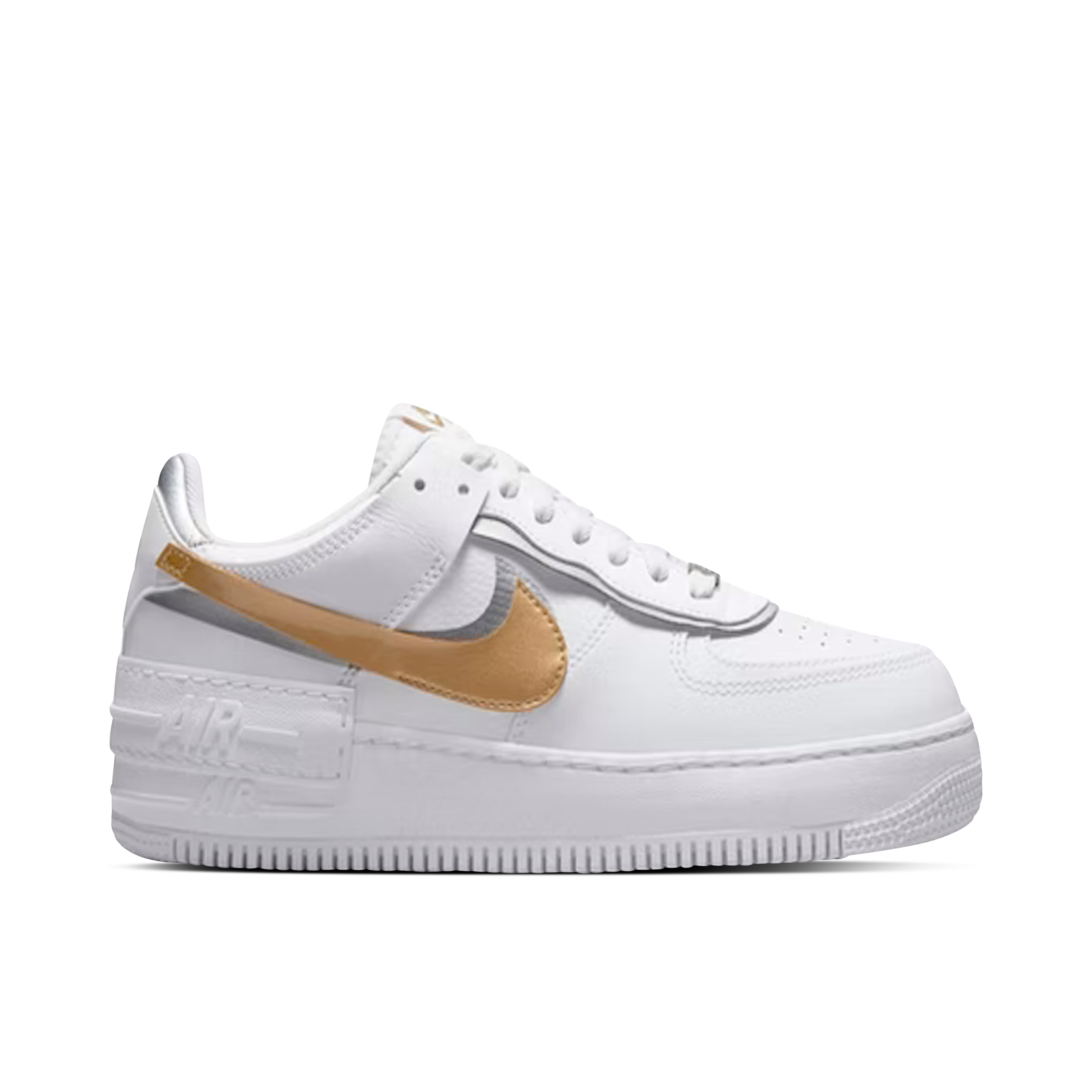 Nike Air Force 1 Shadow White Metallic Gold | dm3064-100 | Laced