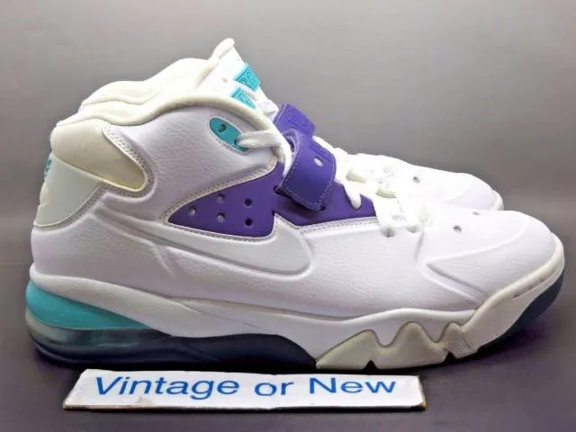 Nike Air Force Max White Ultraviolet Pure Platinum Barkl...