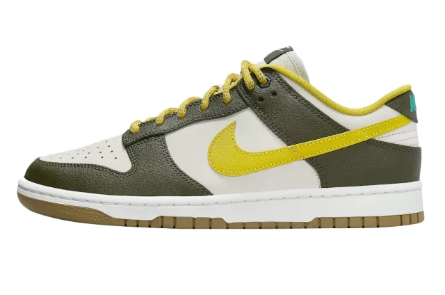 NIKE DUNK LOW CARGO KHAKI VIVID SULFUR