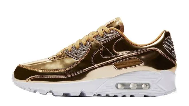 NIKE WMNS AIR MAX 90 METALLIC GOLD