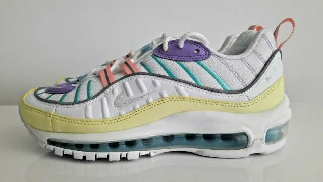 Nike WMNS Air Max 98 Luminous Green White Atomic Violet