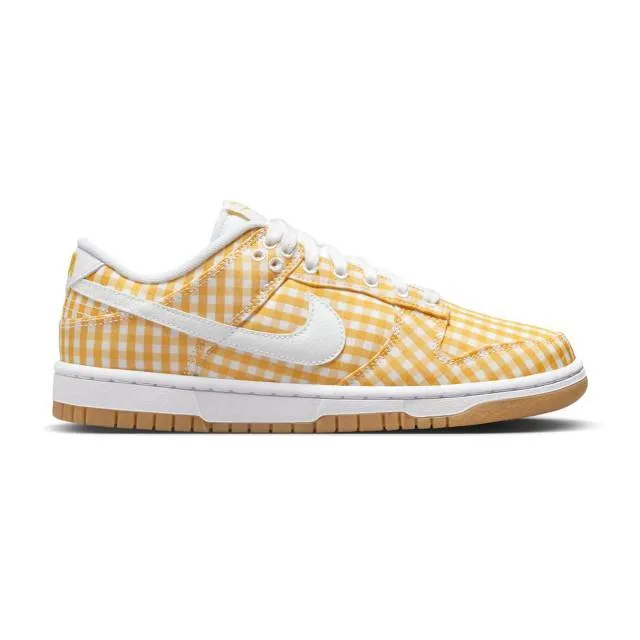 Nike Women's Dunk Low (Yellow Gingham/ Vivid Sulfur/ Whi...