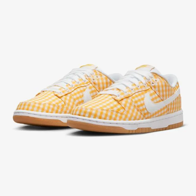 Nike Women's Dunk Low (Yellow Gingham/ Vivid Sulfur/ Whi...