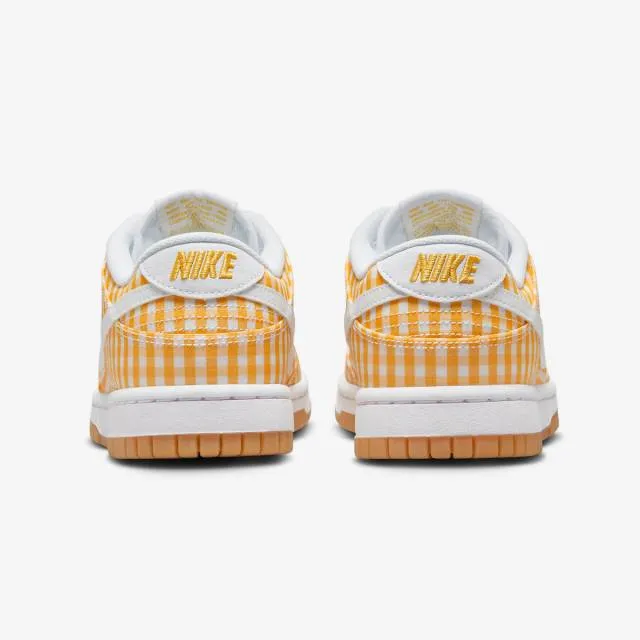 Nike Women's Dunk Low (Yellow Gingham/ Vivid Sulfur/ Whi...