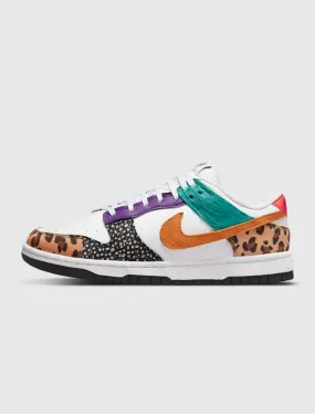 NIKE WOMENS NIKE DUNK LOW SE SAFARI MIX   MULTI