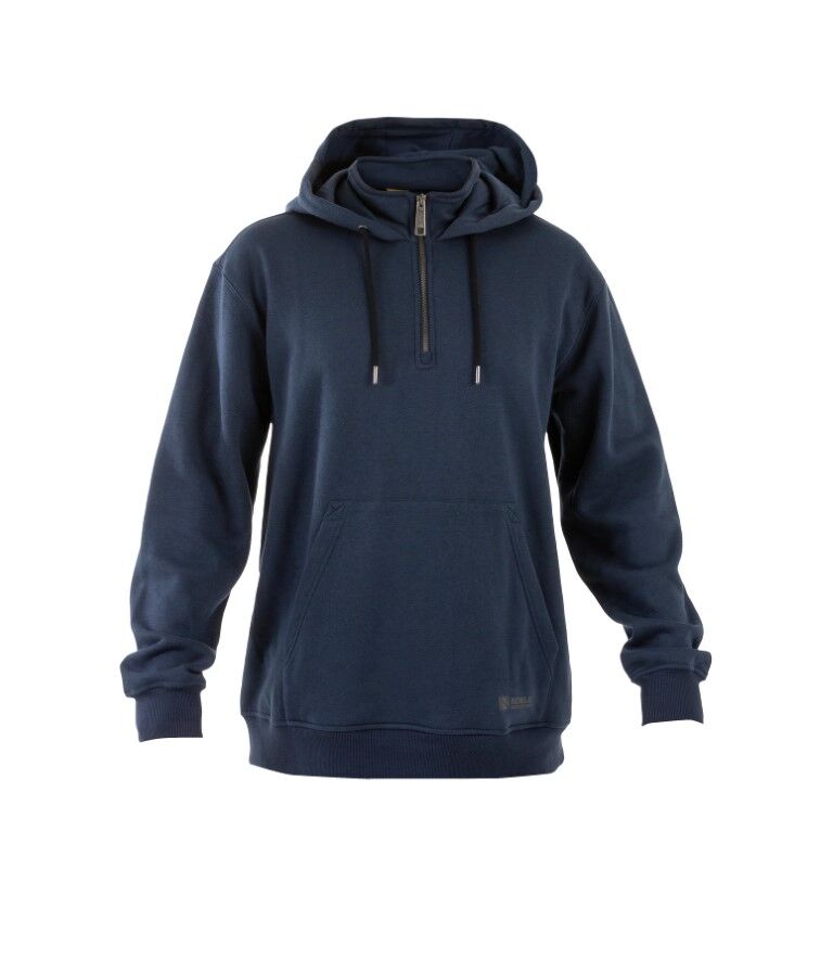 Noble Outfitters Men's Flex Quarter Zip Hoodie in Navy