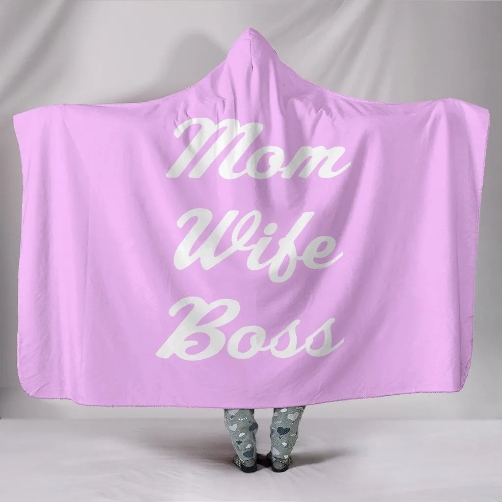 NP Mom Wife Boss Hooded Blanket