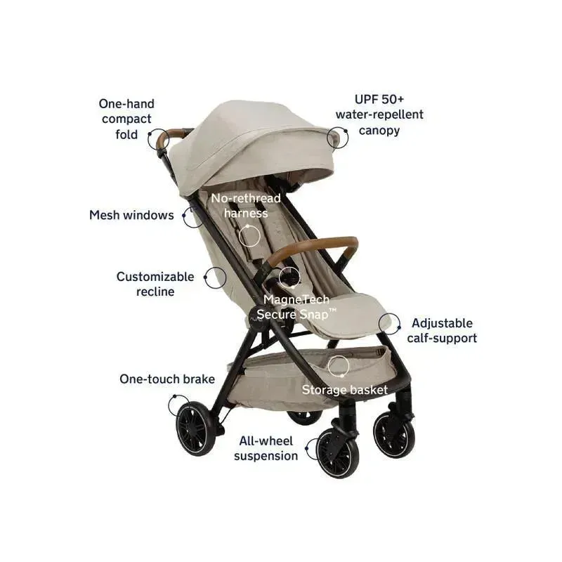 Nuna - Trvl Stroller With Travel Bag Hazelwood